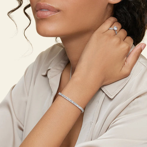 Emerald Cut Moissanite Tennis Bracelet (9 ct. tw.)