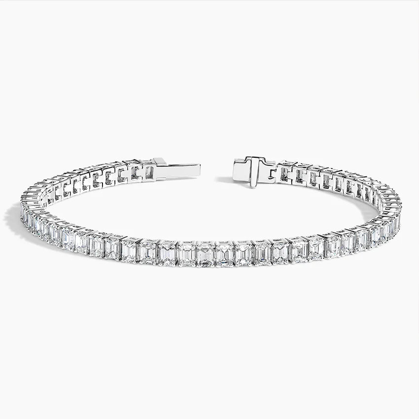 Emerald Cut Moissanite Tennis Bracelet (9 ct. tw.)
