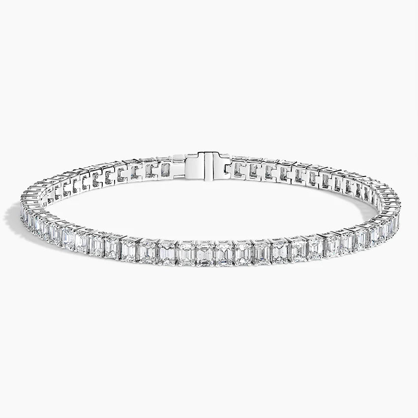 Emerald Cut Moissanite Tennis Bracelet (9 ct. tw.)