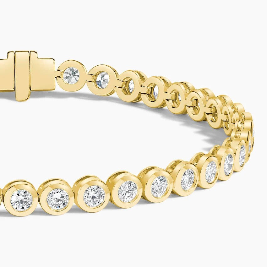Bezel Lab Diamond Tennis Bracelet (2 7/8 ct. tw.) in 14K Yellow Gold
