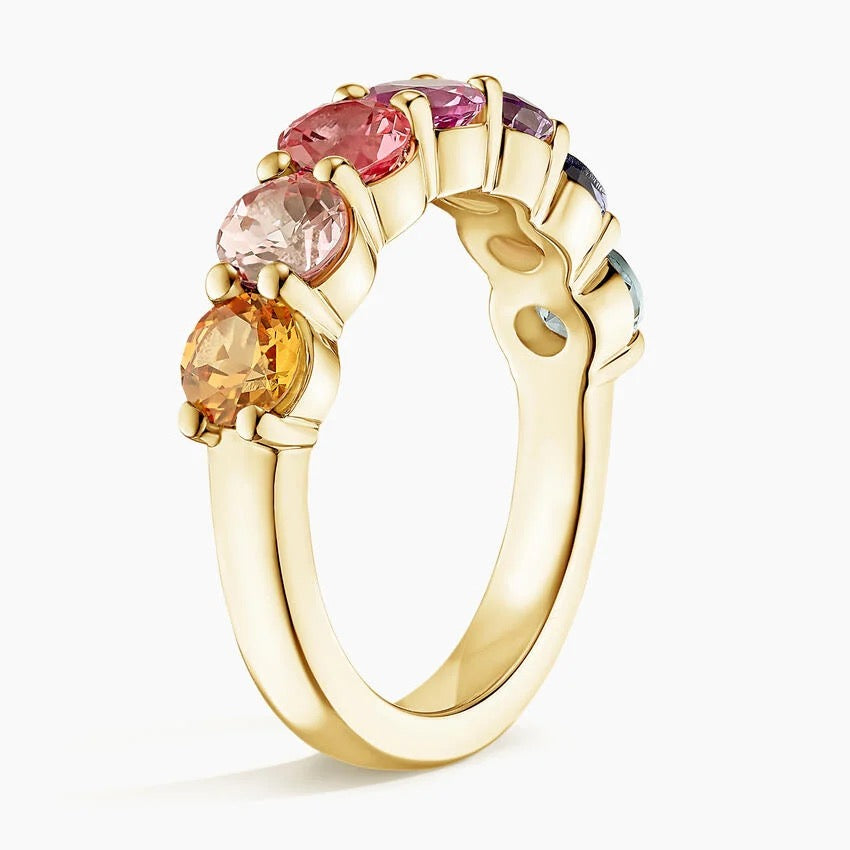 Luxe Sunset Ombre Ring in 18K Yellow Gold