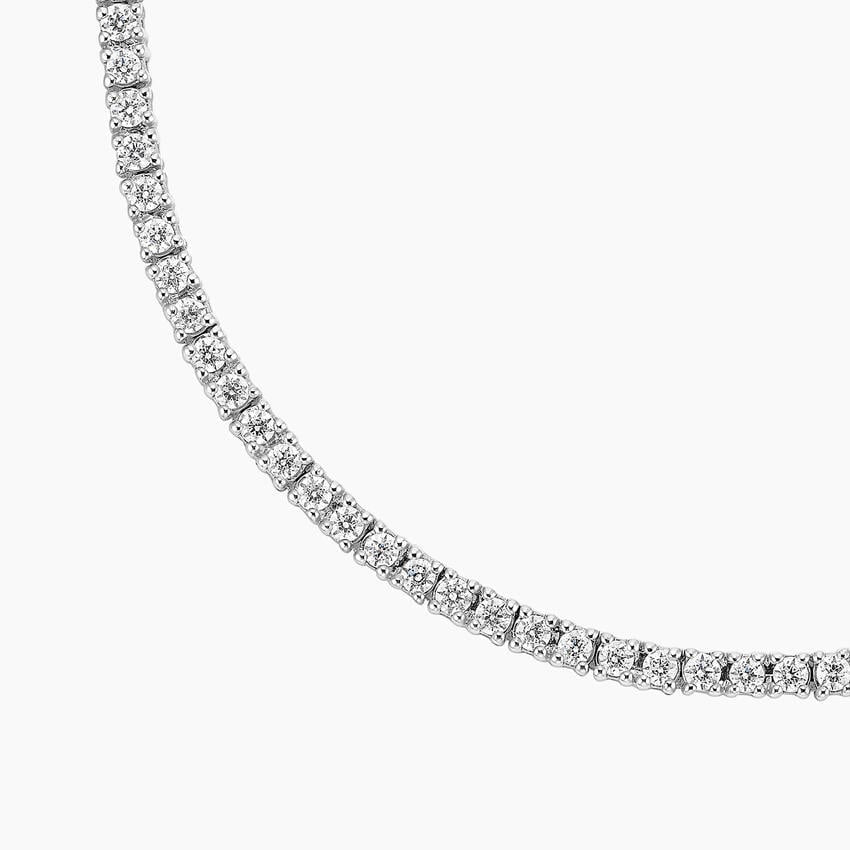 16 In. Perfect Four-Prong Lab Diamond Tennis Necklace (3 ct. tw.) in 14K White Gold