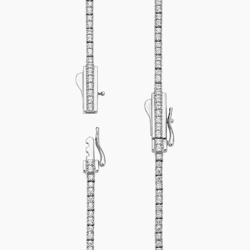 16 In. Perfect Four-Prong Lab Diamond Tennis Necklace (3 ct. tw.) in 14K White Gold