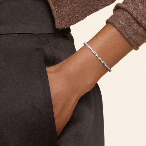 Angled Pear Lab Diamond Tennis Bracelet (6 ct. tw.) in 18K White Gold