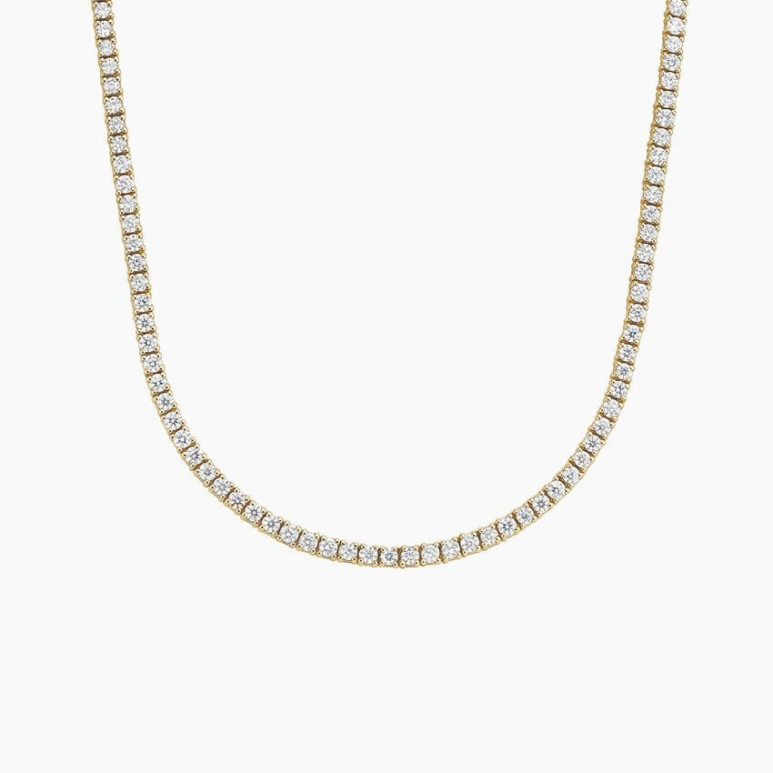 Petite Eclipse® Perfect Four-Prong Moissanite Tennis Necklace (3 ct. tw.) (2mm)