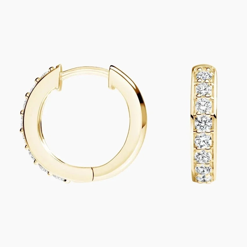 Luxe Diamond Huggie Earrings (1/2 ct. tw.) in 18K Yellow Gold