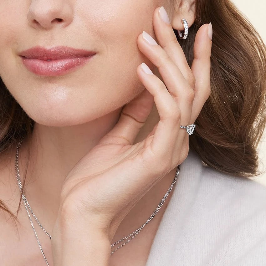 Luxe Diamond Huggie Earrings (1/2 ct. tw.) in 18K White Gold