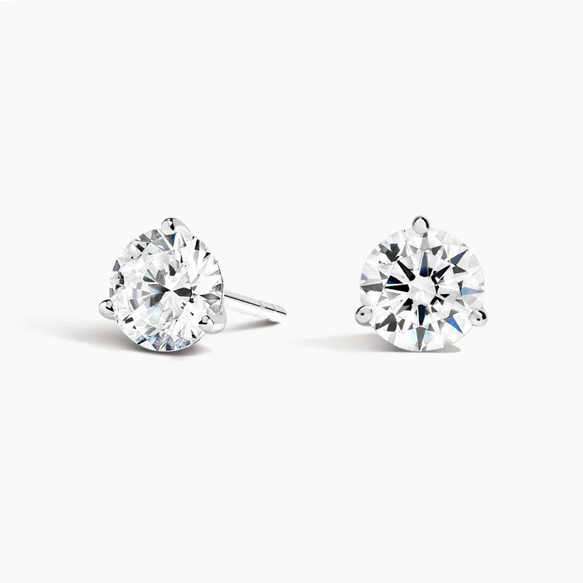 Perfect Martini Lab Diamond Stud Earrings (1 1/2 ct. tw.) in 18K White Gold
