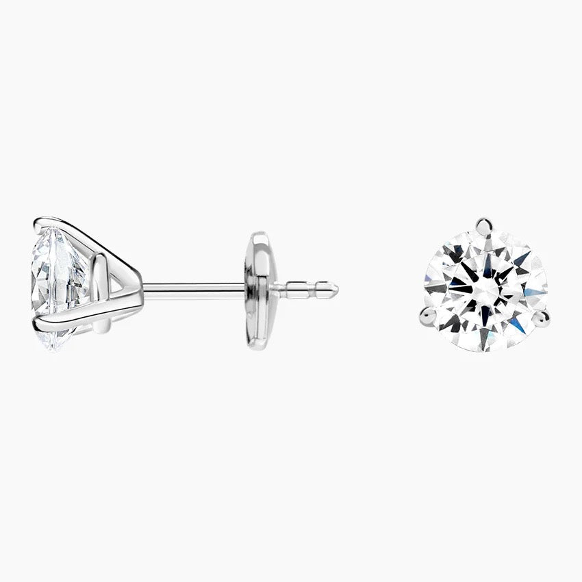 Perfect Martini Lab Diamond Stud Earrings (1 1/2 ct. tw.) in 18K White Gold