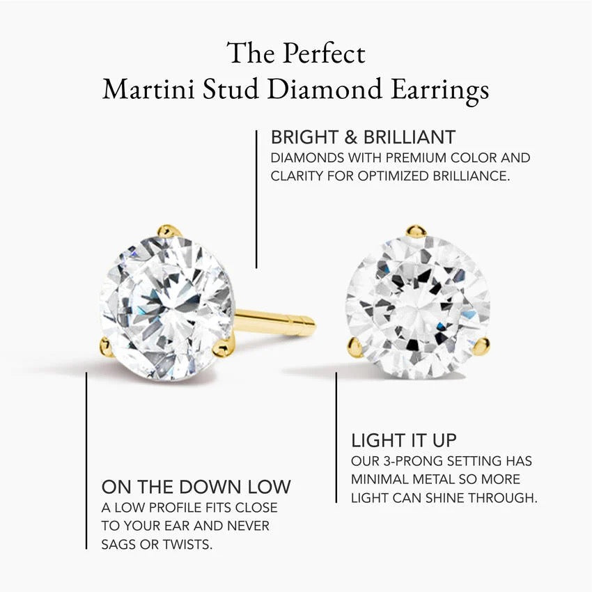 Pear Lab Emerald and Round Lab Diamond Toi Et Moi Earrings (1/10 ct. tw.) in 14K Yellow Gold