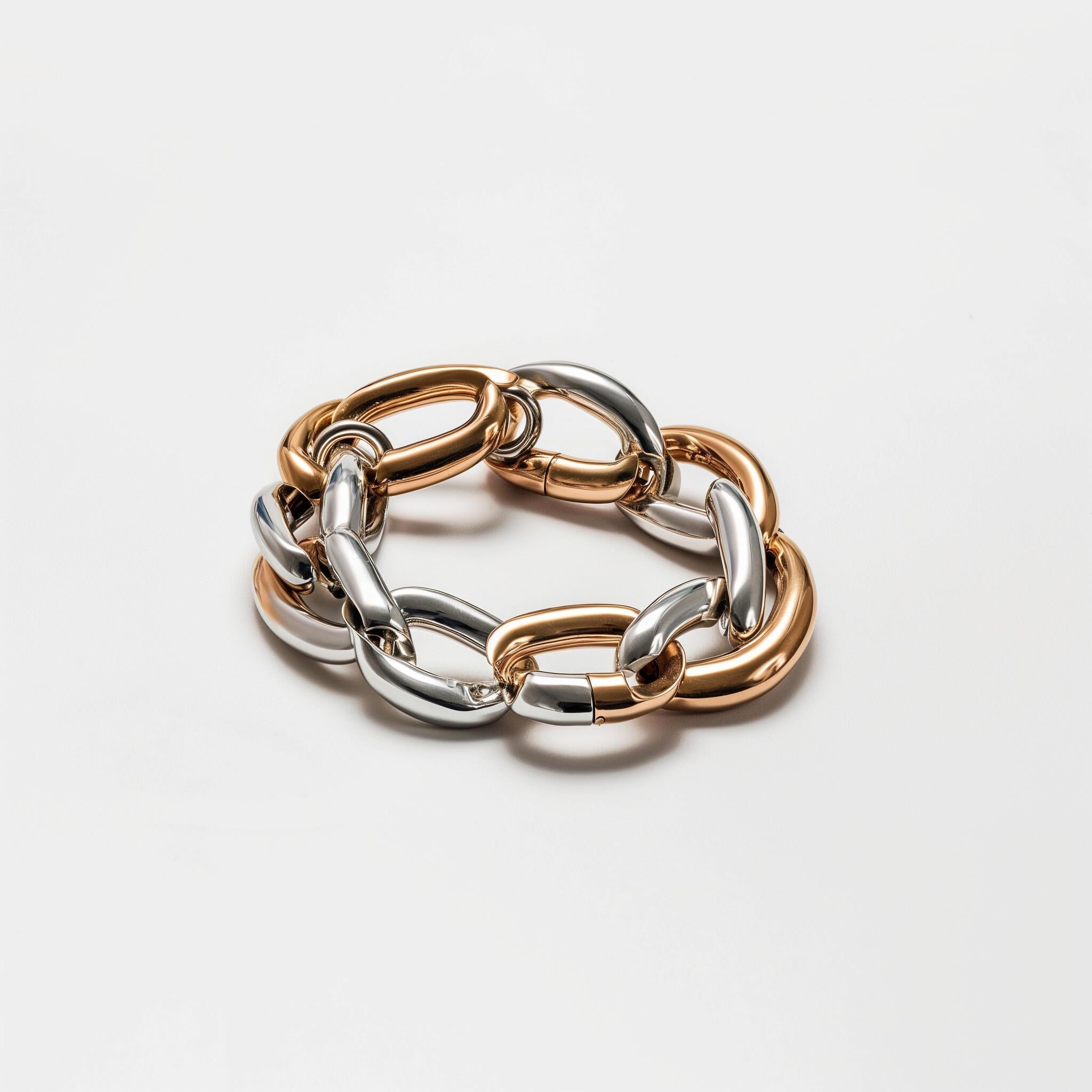 Dual-Tone Link Bracelet